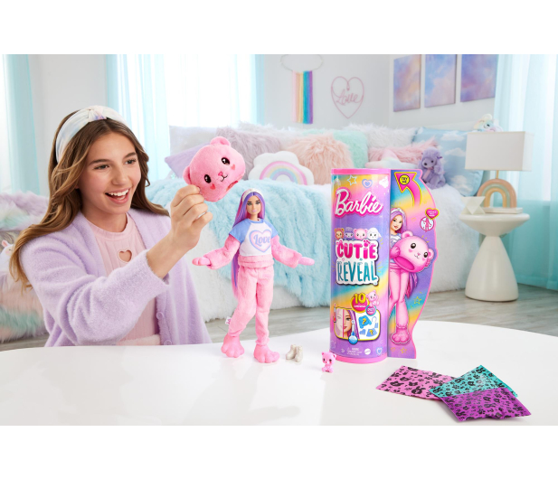 Barbie Cutie Reveal Lalka Miś Seria Słodkie stylizacje - 1163981 - zdjęcie 6